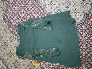 Elegant Teal Sharara Set