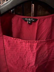 Stylish Red Peplum Top