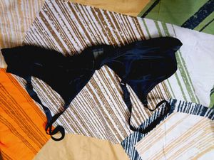 Sleek Black Triangle Bra