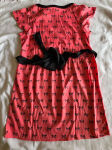 Cute Bow Print dress