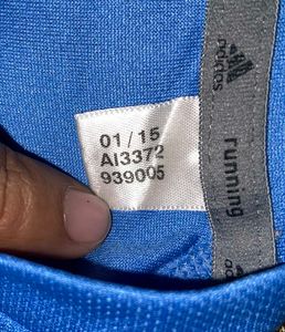 Adidas Blue &amp; Coral Running Top