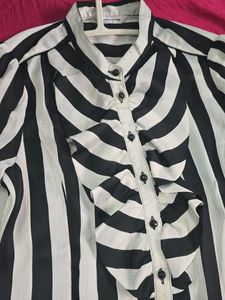 Lowest Prices_Chic Vertical Stripe Blouse &amp; Pants