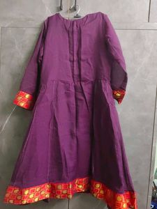 Elegant Purple Anarkali Kurta