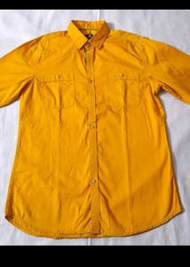 Men's Orange Casual Shirt
