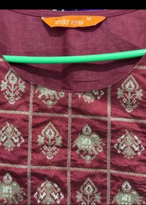 Maroon Kurta Set with Dupatta