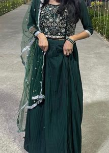 Elegant Green Lehenga Choli Set