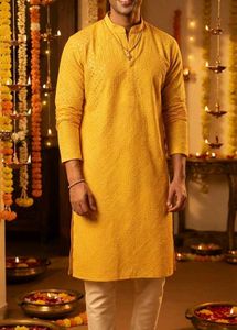 Men's Yellow Kurta