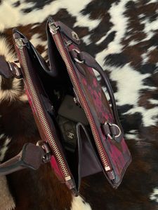 Authentic Coach Patchwork Floral Satchel Bag
