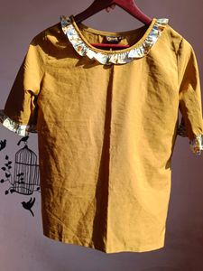 Women's Mustard Yellow Top