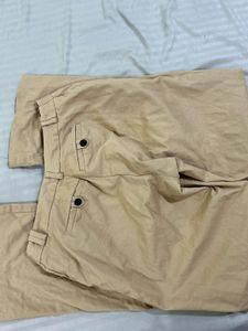 Tommy Hilfiger Beige Straight Leg Trousers