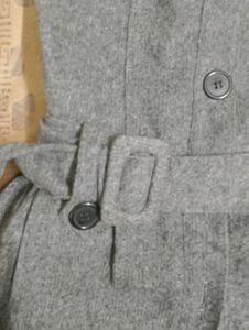 Korean style Wool Frock Onepiece With Belt