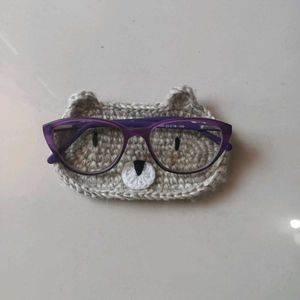 Cute Crocheted Glasses Holder
