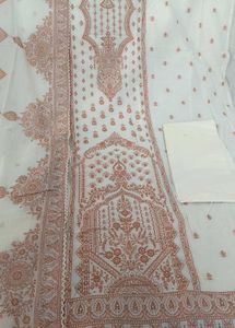 elegant jaamdani cotton weaving suit