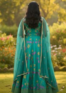Elegant Embroidered Ethnic Gown xl size
