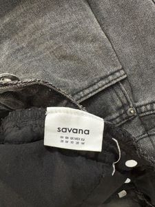 Grey Wide Leg baggy Jeans