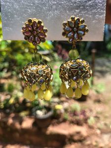 parrot green jhumka❤️🌟😌