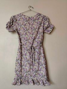 Floral Print Ruched Mini Summer Dress