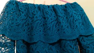 Beautiful Party Wear Net Crop top For Ladies