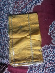 Shimmering Mustard Sequin Georgette Suit Set