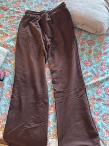 Comfy Brown Wide Leg Sweatpants