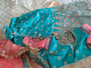 Elegant Teal Lehenga Choli