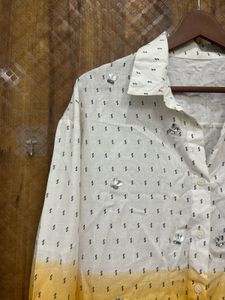 Stylish Ombre Embellished Shirt