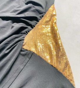 Stylish Gray &amp; Gold Party Dress