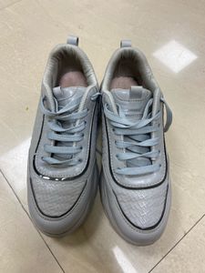 Stylish Grey Lace-Up Sneakers