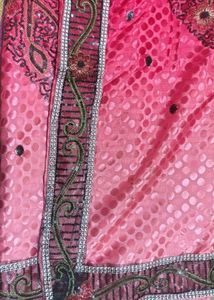 Designer Pink Saree with Sequins