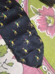 Vintage Golf Print Necktie