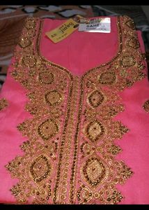 Pink Embroidered Kurta Set