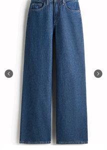Classic Blue Wide Leg Denim Jeans