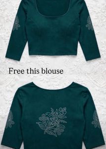 Emerald Green Long Sleeve Square Neck Crop Top