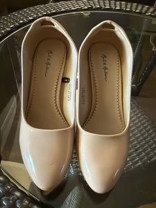 Nude Patent Ballet Flats