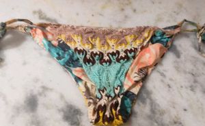 Boho Crochet Trim Bikini Bottoms