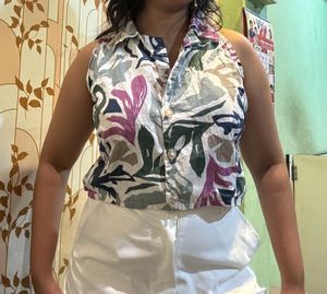 Abstract Print Casual Shirt