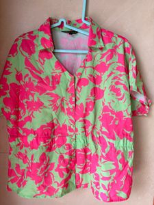 Chic Floral Print Button-Up Dress
