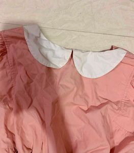 y2k Pink Collared mini dress