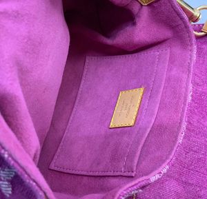 Vintage Pink Louis Vuitton Denim Pleaty