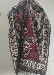 Elegant Paisley &amp; Floral Print Shawl