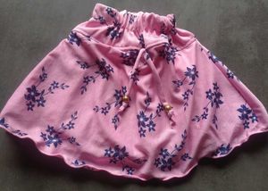 Girls Western Top and Skirt