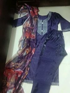 Elegant Purple Kurta Set with Dupatta