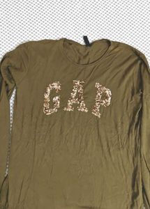 GAP Sequin Logo Long Sleeve Top