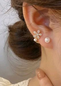 Studded Flora 2-1 Earrings