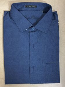 Classic Men's Blue Dress Shirt