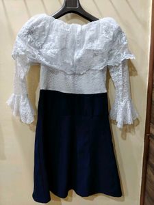 Elegant White Lace Off-Shoulder Dress