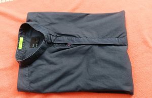 Men's Dark Blue kurta style Shirt