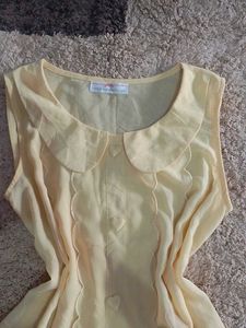 Cute Peter Pan Collar Sleeveless Top