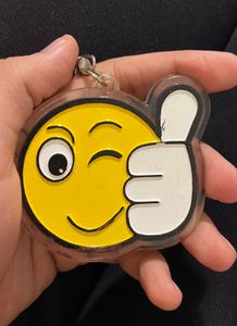 Winking Thumbs Up Emoji Keychain