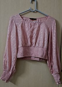 Pink Colour Crop Top